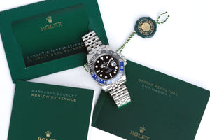 
                
                    Load image into Gallery viewer, Rolex 2023 NEW SS 126710BLNR GMT-Master ll &amp;quot;Batgirl&amp;quot; w/ Original Rolex Box &amp;amp; Warranty Card
                
            