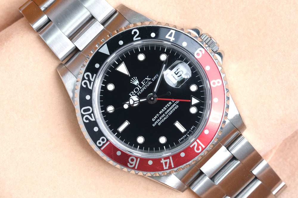 Rolex 1991 SS 16710 GMT-Master ll "COKE" Bezel w Original Rolex B GMT-Master II