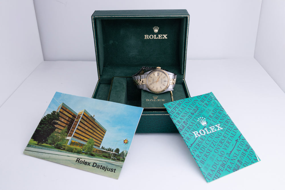 Rolex Datejust Champagne Wide Boy Dial circa 1974 AW26561