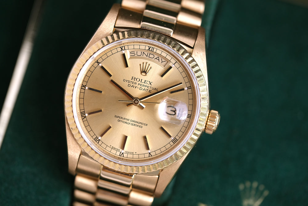 Rolex president single quickset Outlet